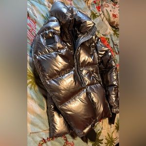Sam coat size 14 girls sliver